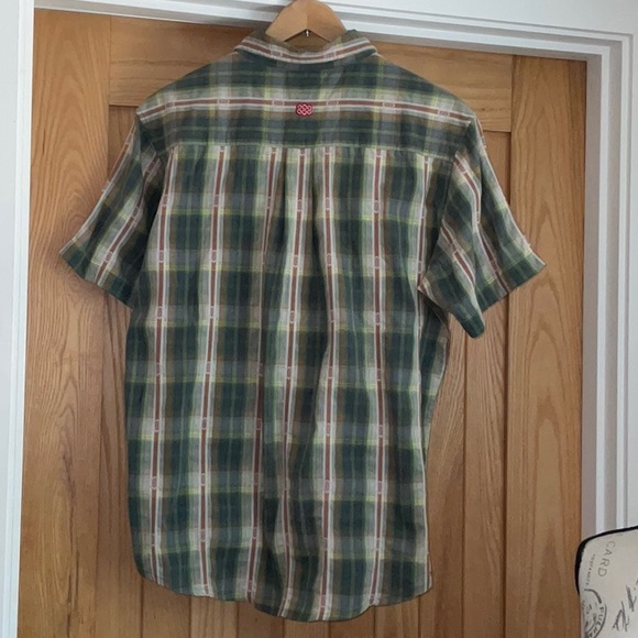 Sherpa Adventure Gear Men’s SETI casual plaid button up, short sleeve shirt. L - Picture 5 of 13